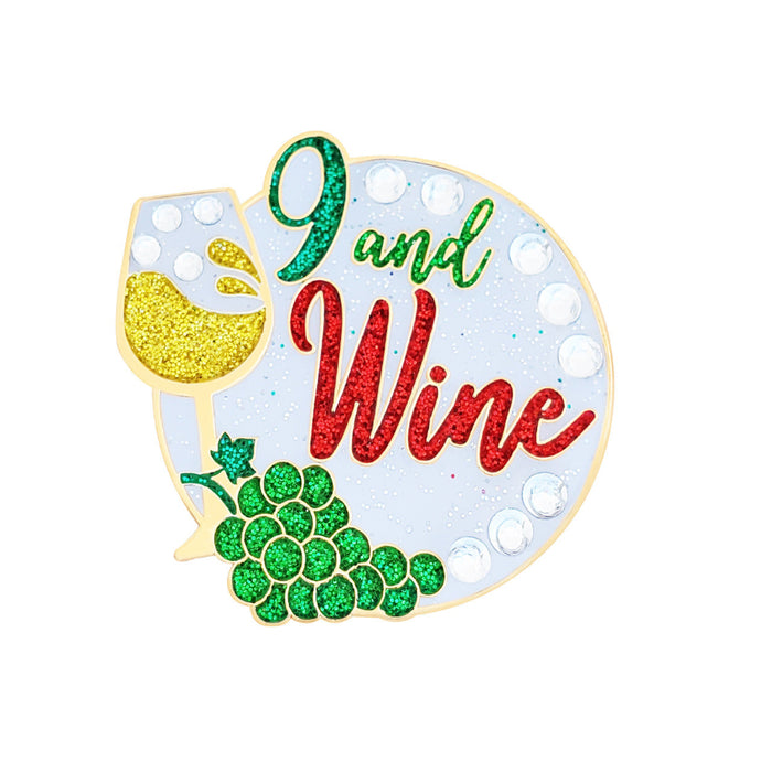 Navika Crystal 9 and Wine Ball Marker with Hat Clip