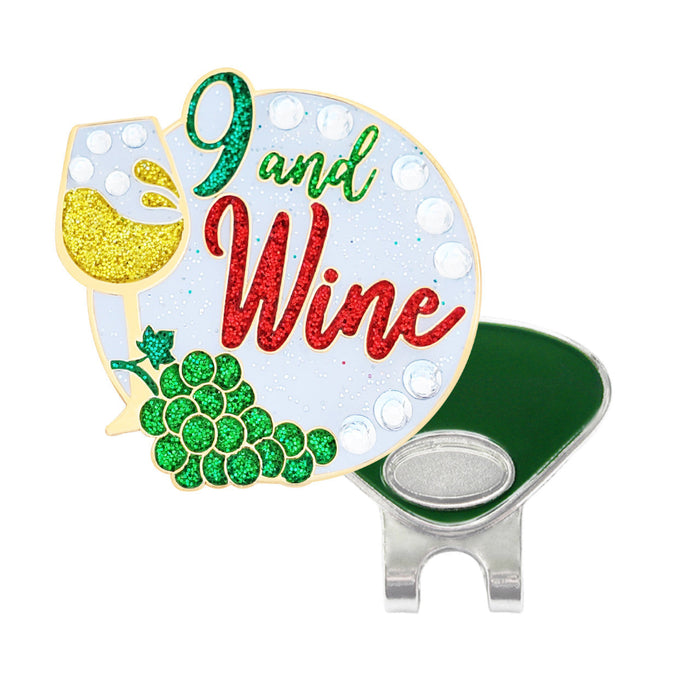Navika Crystal 9 and Wine Ball Marker with Hat Clip