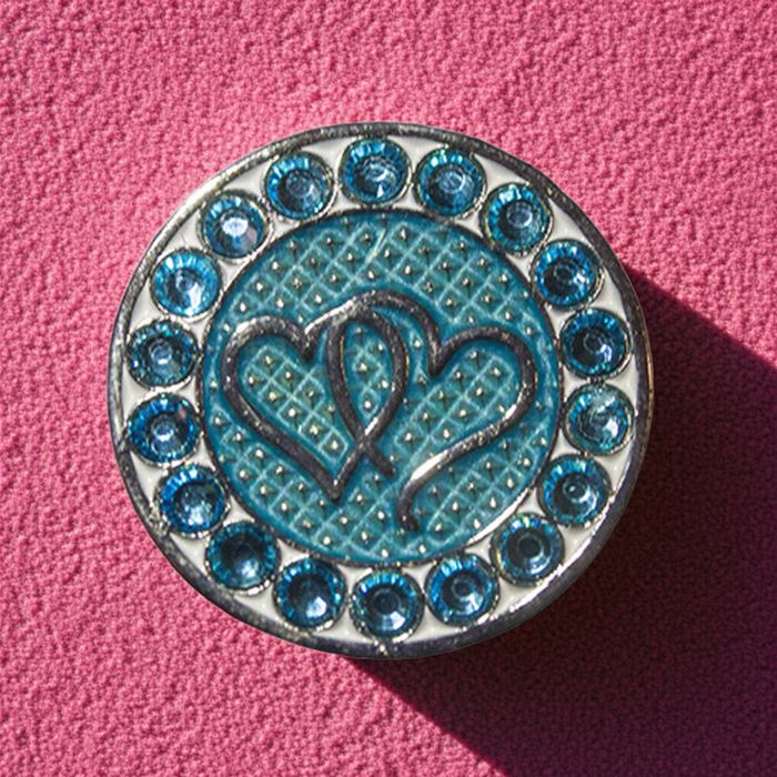 Blue Heart Marker with Magnetic Hat Clip