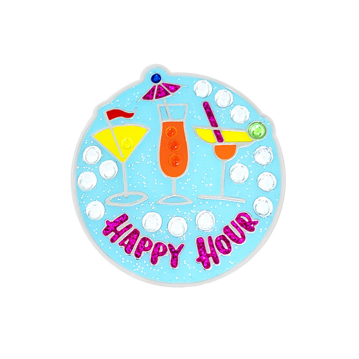Navika Crystal Happy Hour Ball Marker with Hat Clip