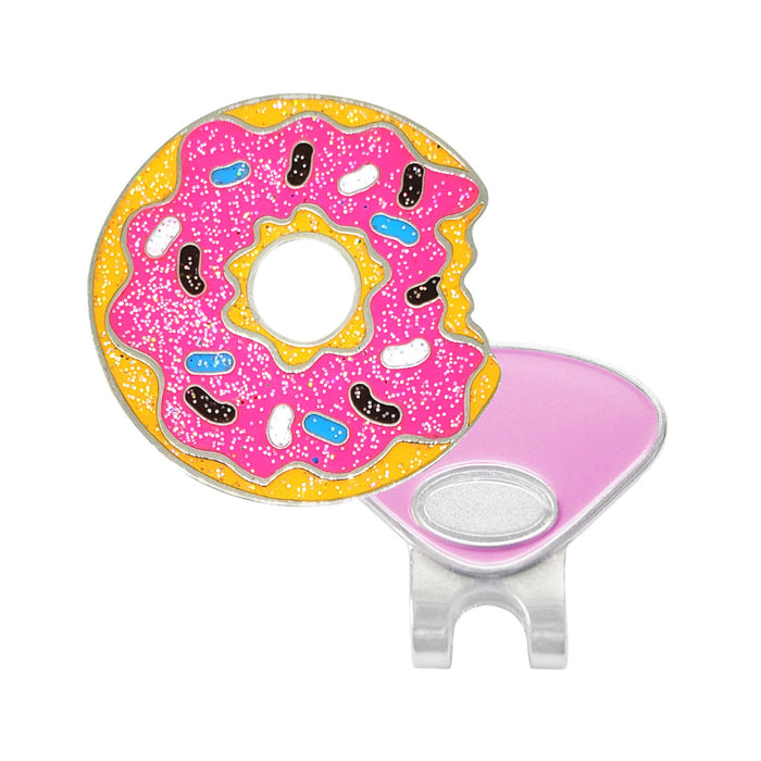 Navika Glitzy Donut Ball Marker with Hat Clip