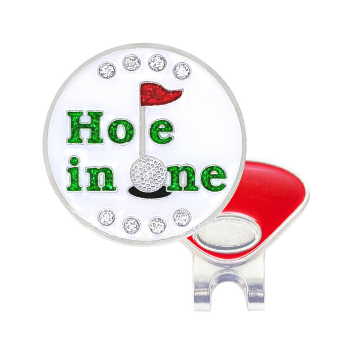 Navika Glitzy Hole in One Ball Marker with Hat Clip