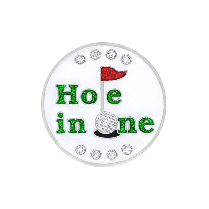 Navika Glitzy Hole in One Ball Marker with Hat Clip