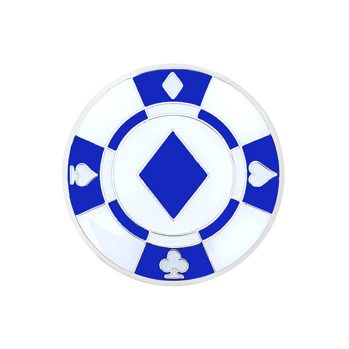 Navika Glitzy Poker Chip Ball Marker with Hat Clip