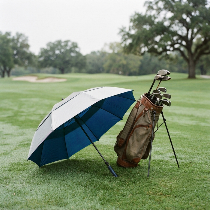 62" SOLAR Telescopic Anti-Flip Umbrellas