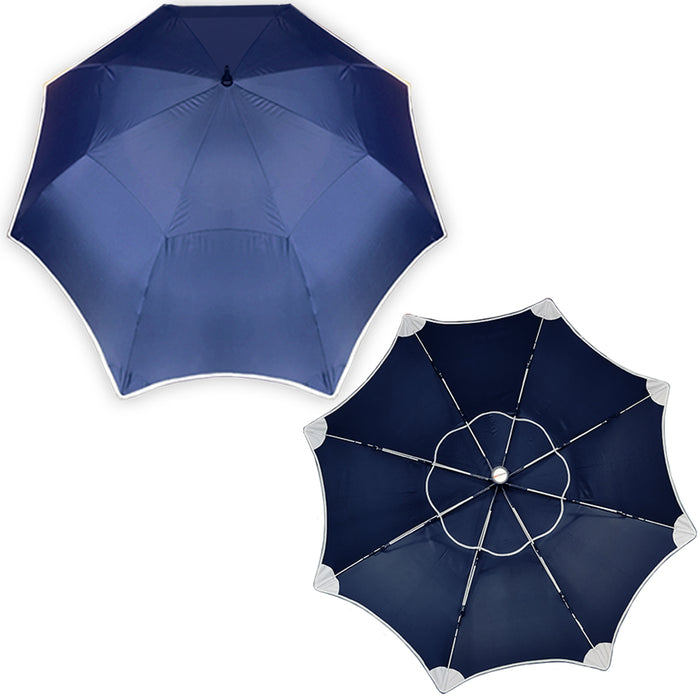 62" NAVY TIPLESS Anti-Flip Umbrella