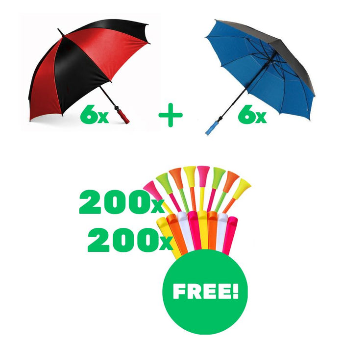 Umbrella Special #2 - Buy 12x umbrellas, get 400x Free Tees