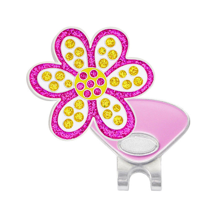 Navika Glitzy Oopsy Daisy Ball Marker with Hat Clip