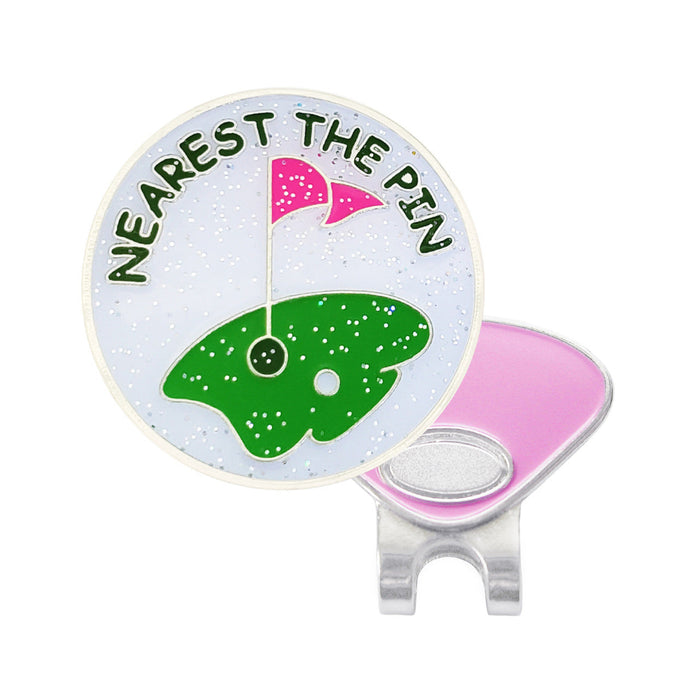 Navika Glitzy Nearest The Pin Ball Marker with Hat Clip