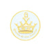 Gold crown emblem with 'Queen of the Course' text on a light blue background