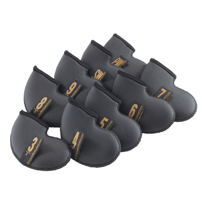 LEATHER LOOK IRON COVERS (SET OF 9)